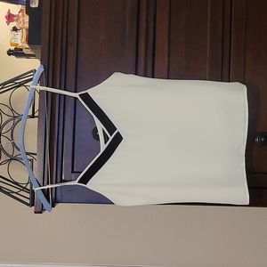Cream Camisole with black in front